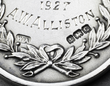 Surbiton Motor Club Silver Fob Medallion - London Barnstaple 1927, Alliston